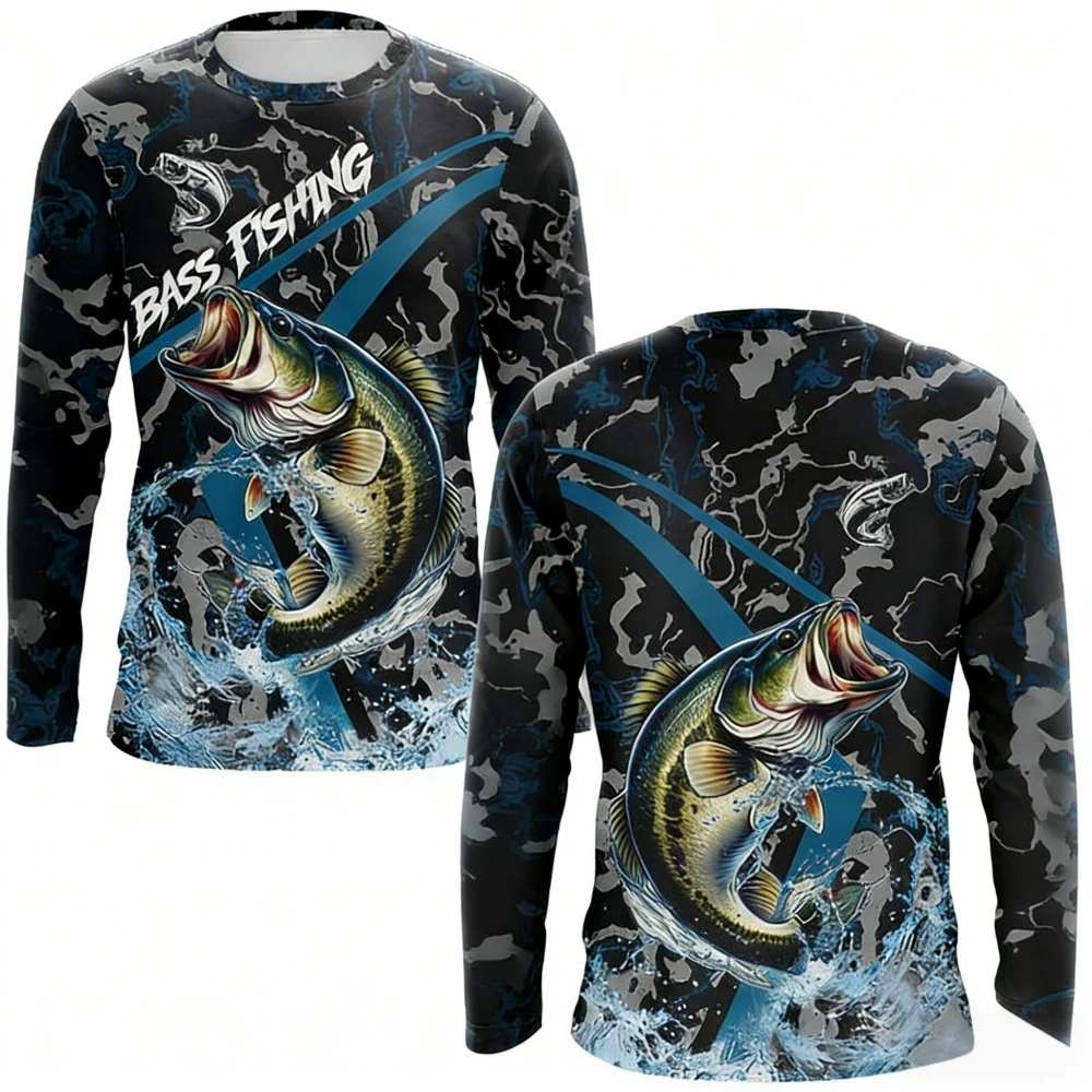 Rash Guard - T-shirt de pêche pour homme, manches