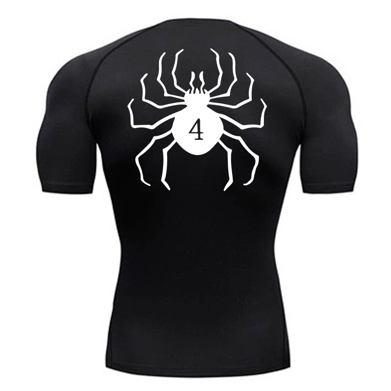 Rash Guard - Chemises de compression à imprimé araignée
