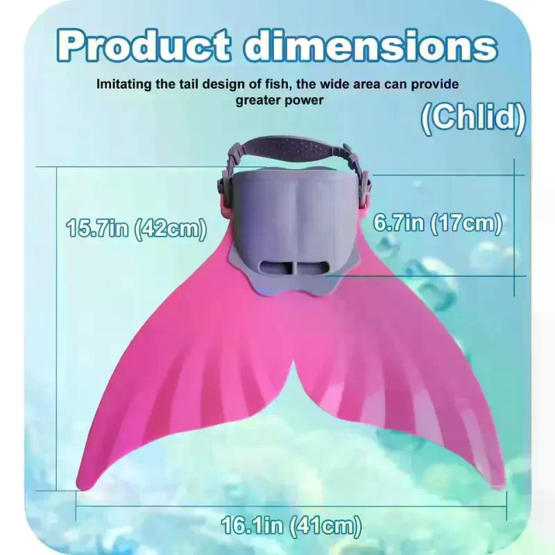Ailerons de sirène en silicone - Swim Fins avis et prix