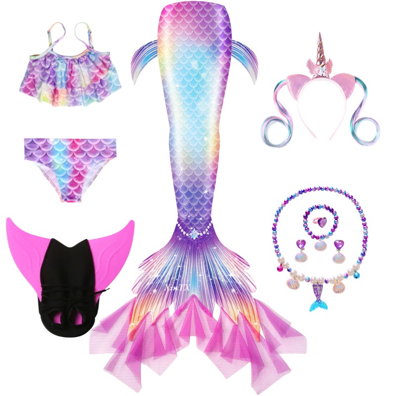 Costume de sirène pour fille,  - Swim Fins avis et prix